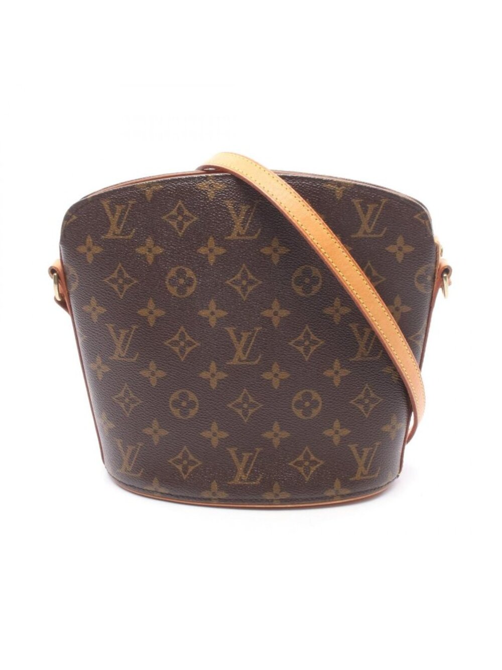 ★SOLD★ Louis Vuitton Shoulder Bag Drew Monogram Canvas Leather